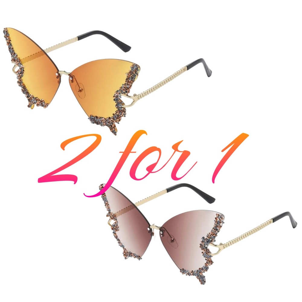 Elegant Gold and Brown Sunglasses